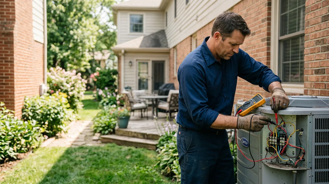 HVAC technician working near Newsoms, VA